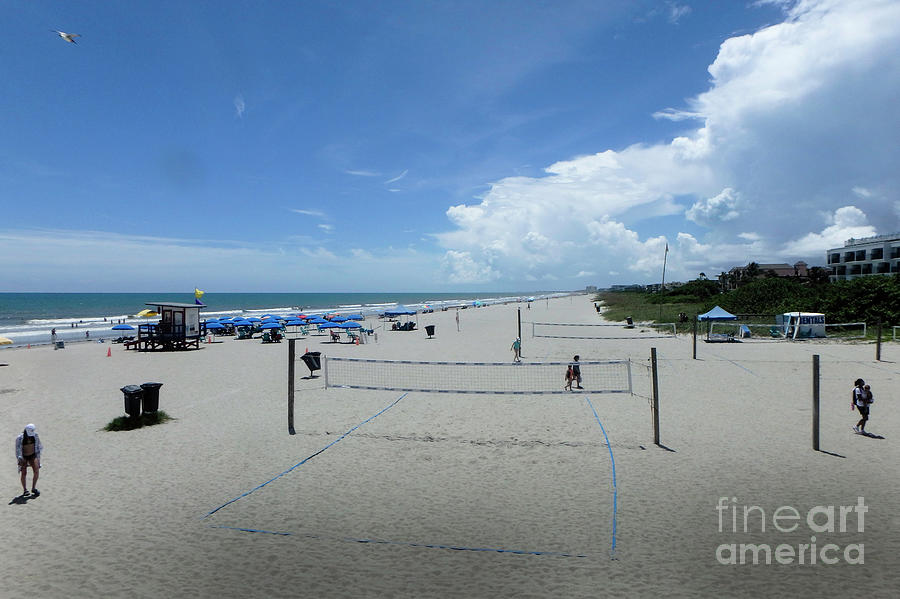 Cocoa Beach Volleyball Photograph by Judy Hall-Folde