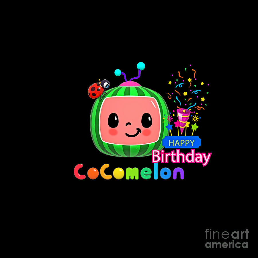 Cocomelon birthday Sticker by Marina Citic - Fine Art America