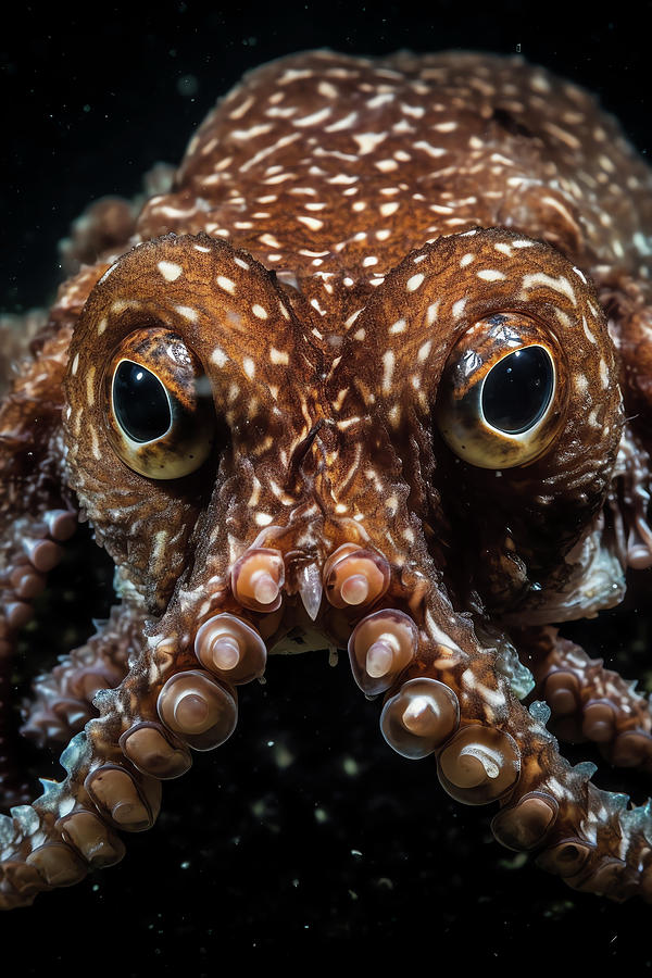 Coconut Octopus Underwater Photograph Photograph by Carlos V