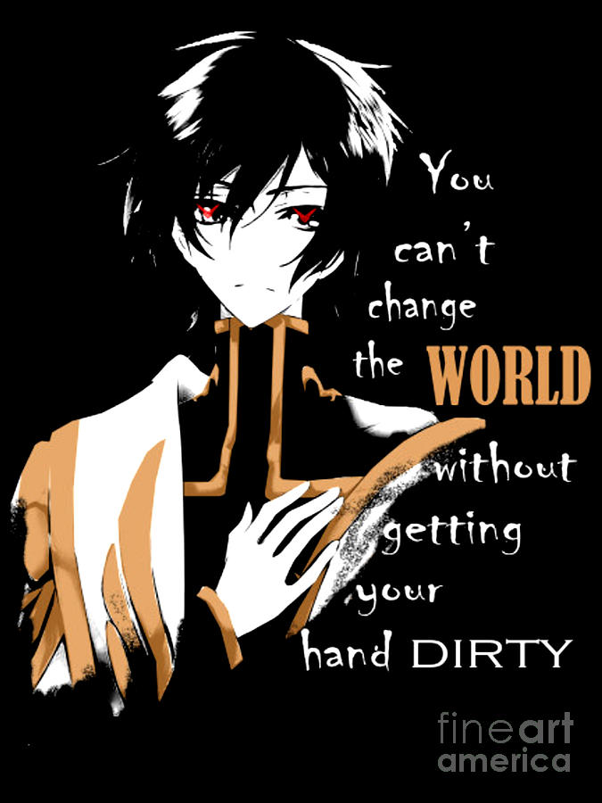 Code Geass Lelouch You Can T Change The World Drawing By Anime Art