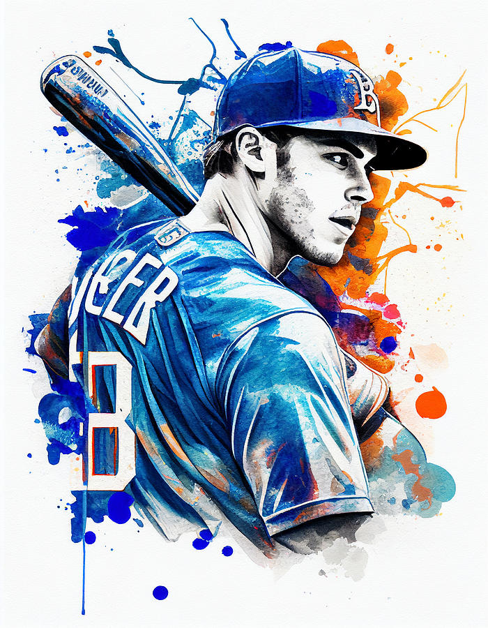 Cody Bellinger Digital Art by Thuy Dinh Thi - Pixels