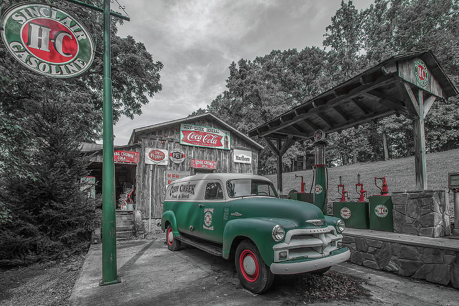 Cody Creek Vintage Gasoline_GRED Photograph by Steve Rich