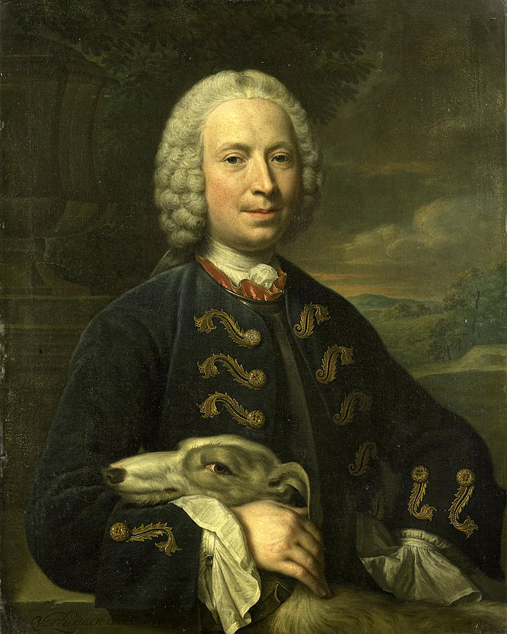 Coenraad van Heemskerck, Count of the Holy Roman Empire, Lord of Achttienhoven and Den Bosch Painting by Mattheus Verheyden