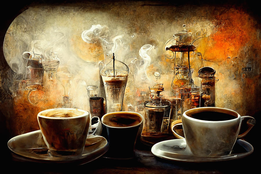 Coffee #50 Digital Art by Craig Boehman