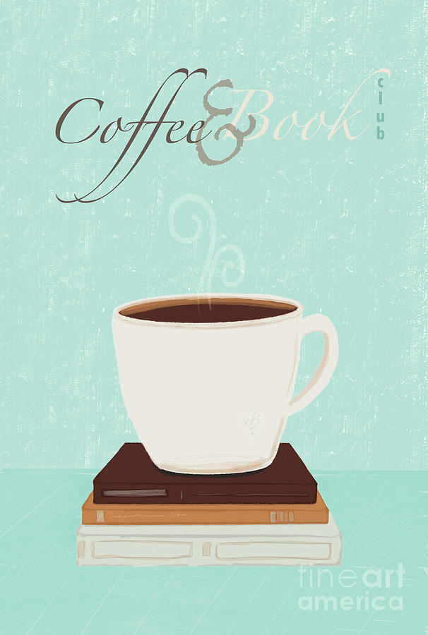 Coffee and Book Club Illustration by Patricia Awapara Digital Art by Patricia Awapara