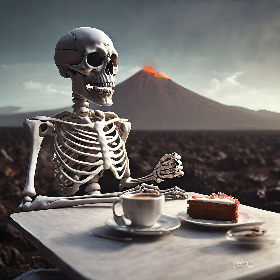 Coffee and Cake Digital Art by John Emmett