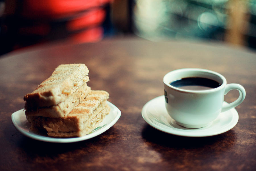 Coffee and toast Photograph by Jonathan Siegel