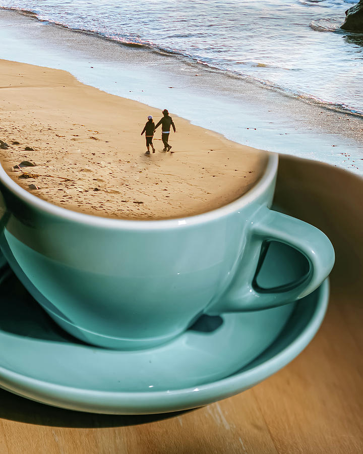 Coffee Beach Digital Art by Swissgo4design
