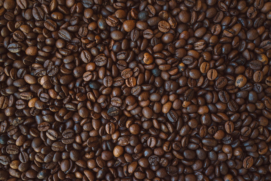 Coffee beans texture Photograph by Woodstock Photography
