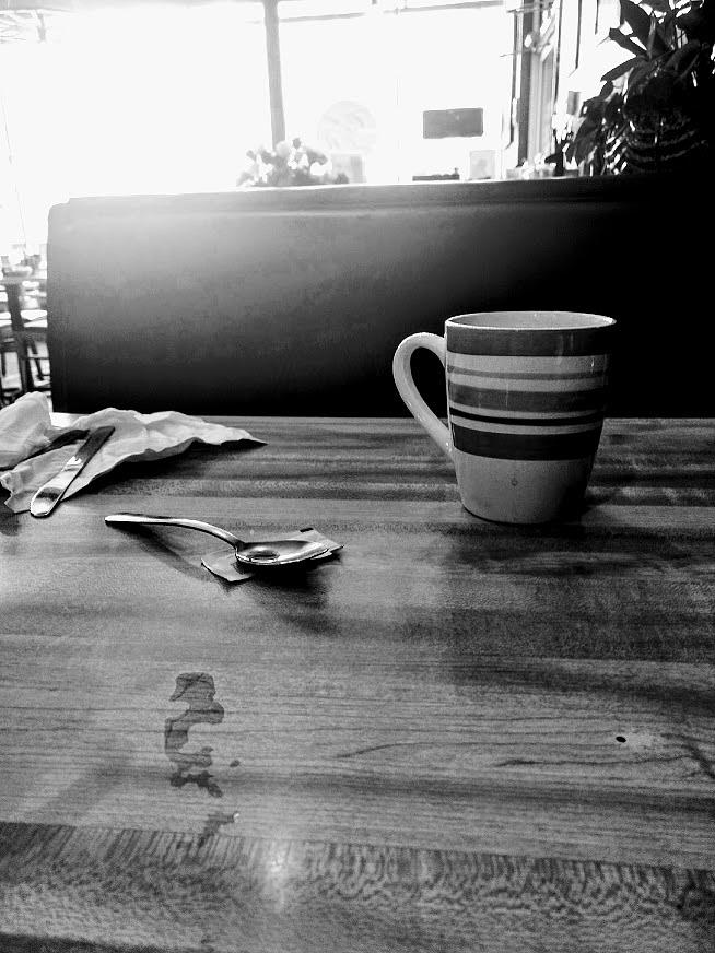 Coffee Break in black and white Photograph by Valerie Collins