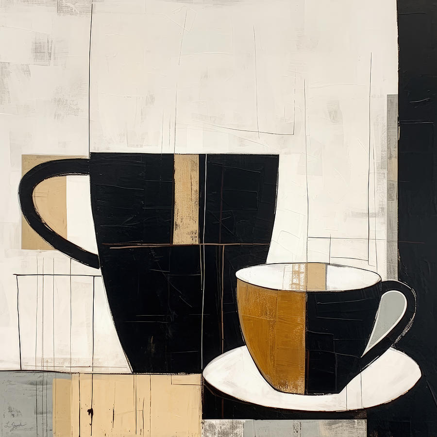 Coffee Chic Painting by Lourry Legarde