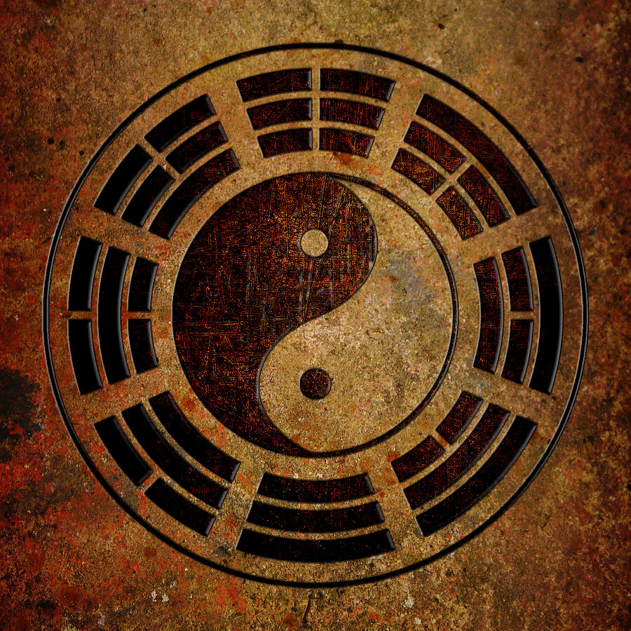 Coffee Color Yin Yang Sign on Stone Background Digital Art by Freddy B Coffee Color Yin Yang Sign on Stone Background Digital Art by Freddy B