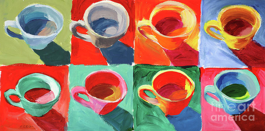 Coffee Cup Painting by Errol Engelbrecht - Fine Art America