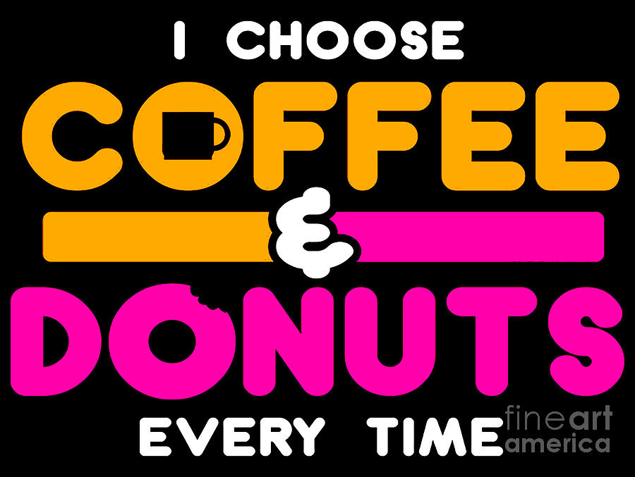 Coffee Donuts Digital Art by Tian Handoyo - Fine Art America