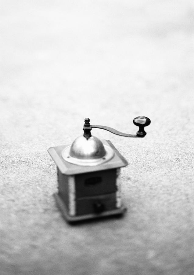 Coffee grinder, b&w. Photograph by Frederic Cirou