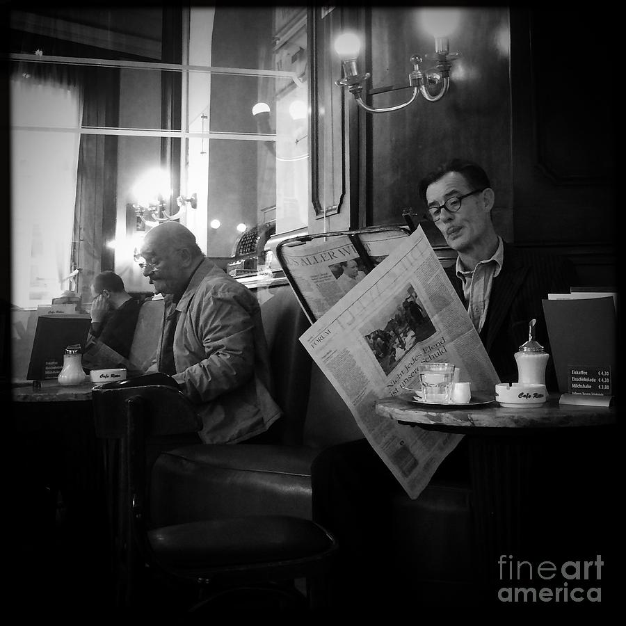 Coffee Photograph - Coffee House Vienna by Christine Mignon