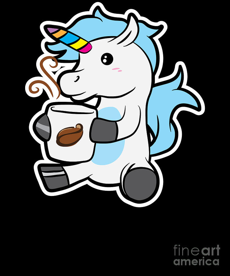 Coffee Lover Coffee Unicorn Coffee Birthday T Idea Digital Art By