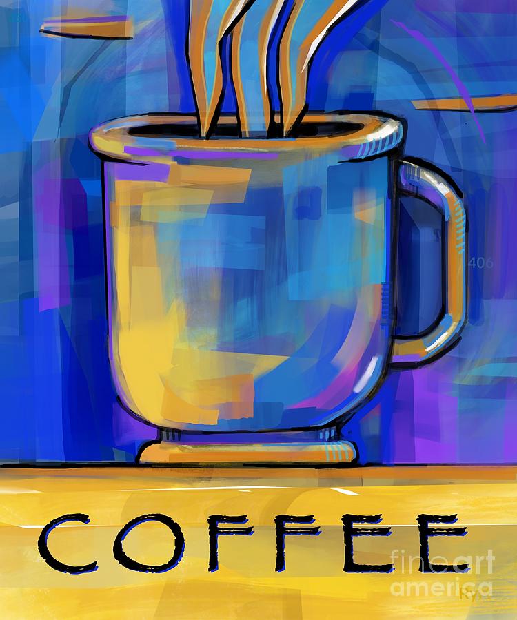 Coffee Mug Painting by Ry M