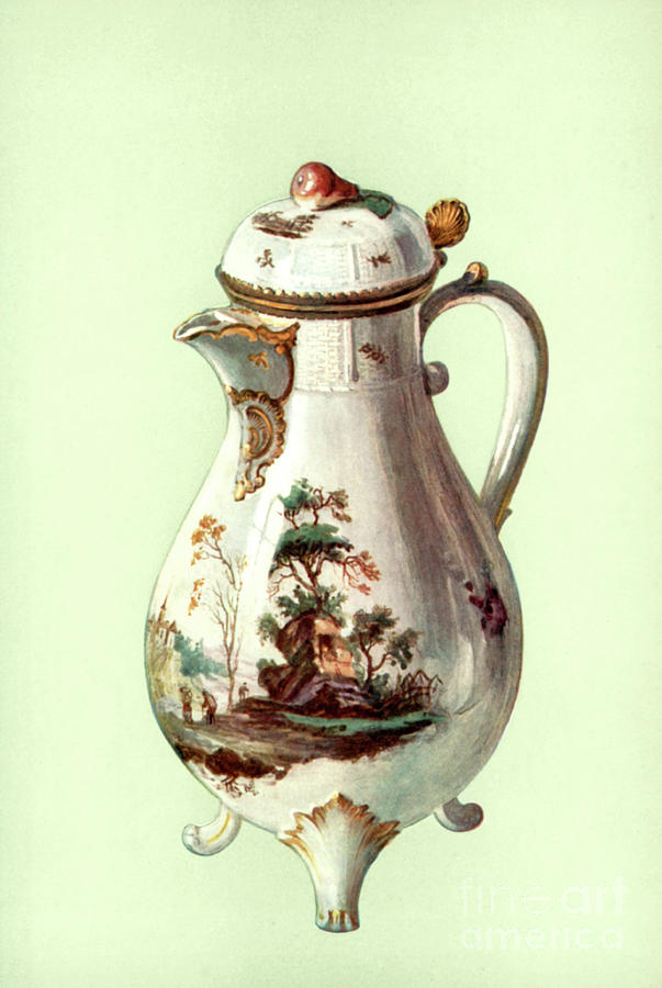 Coffee pot, Ludwigsburg Drawing by William Gibb
