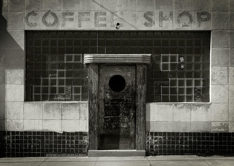 Coffee Shop Monochrome Photograph by Bud Simpson