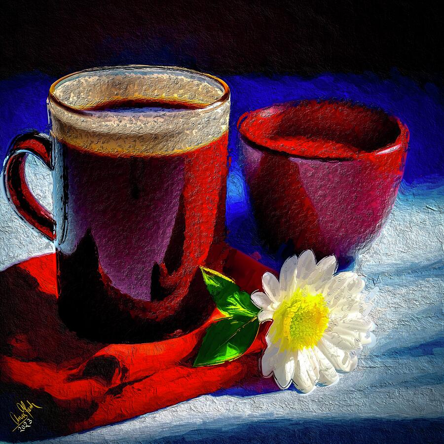 Coffee Time 1 Mixed Media by Anas Afash