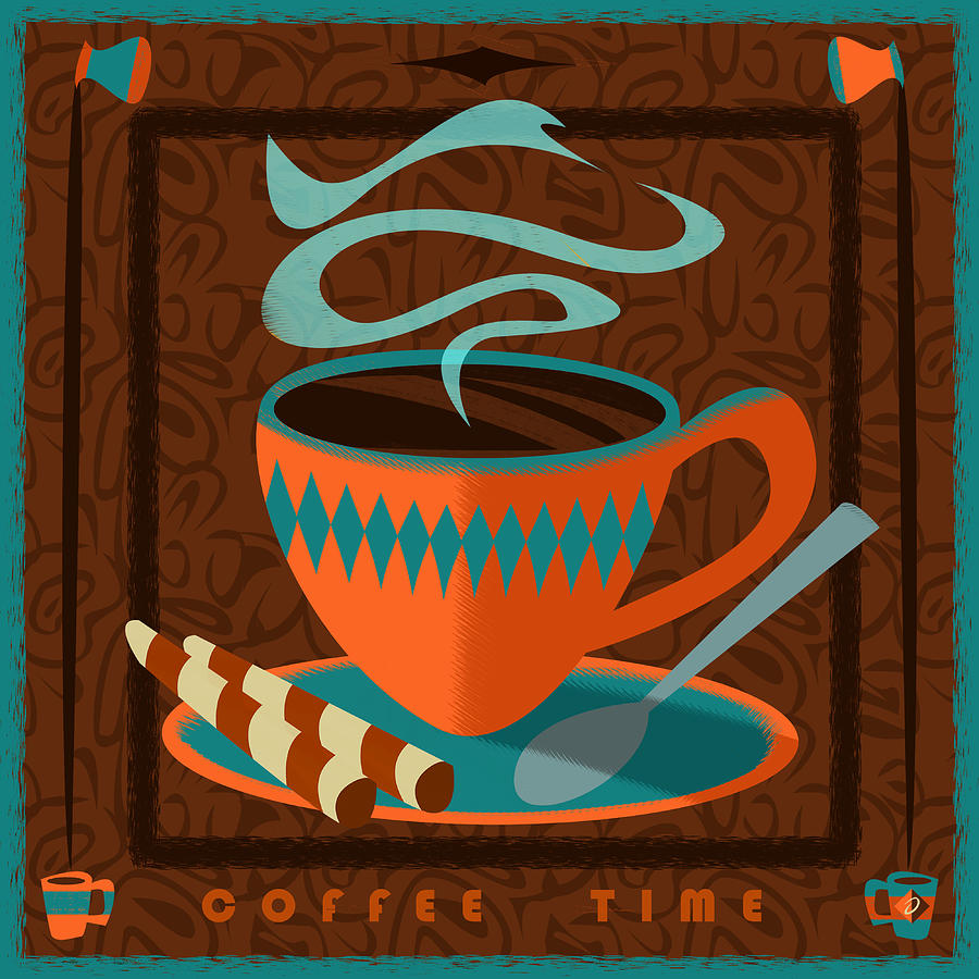 Coffee Time Digital Art by Alan Bodner
