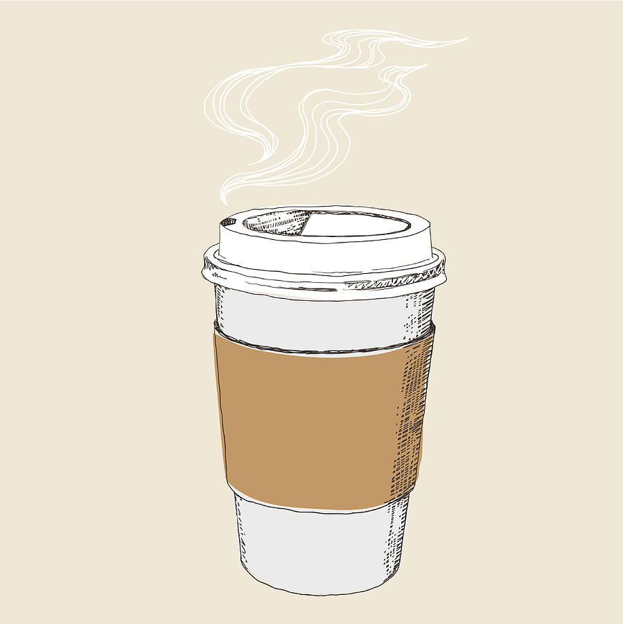 Coffee To Go Drawing by Saemilee