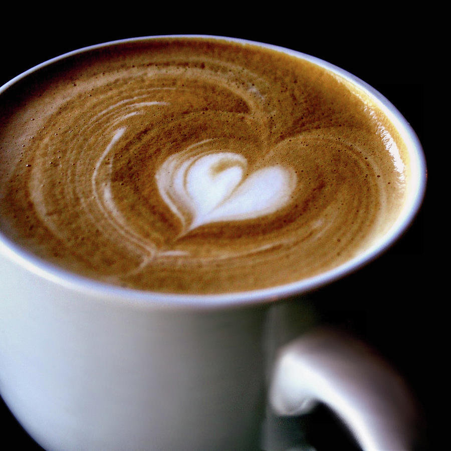 CoffeeHeArt Latte Photograph by Sally Bauer