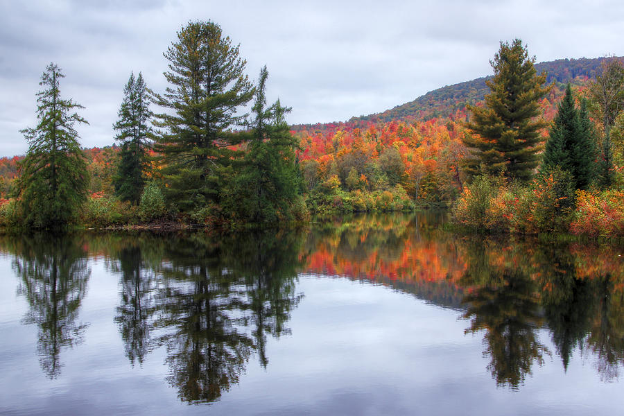 Coffin Pond Autumn Photograph by White Mountain Images