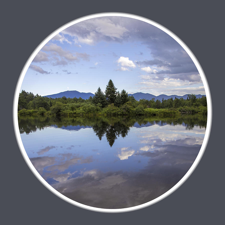 Coffin Pond Cutout Circle Photograph by White Mountain Images