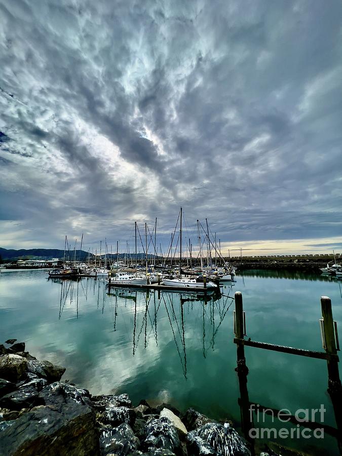 Coffs Harbour with yachts Photograph by Sheila Smart Fine Art Photography