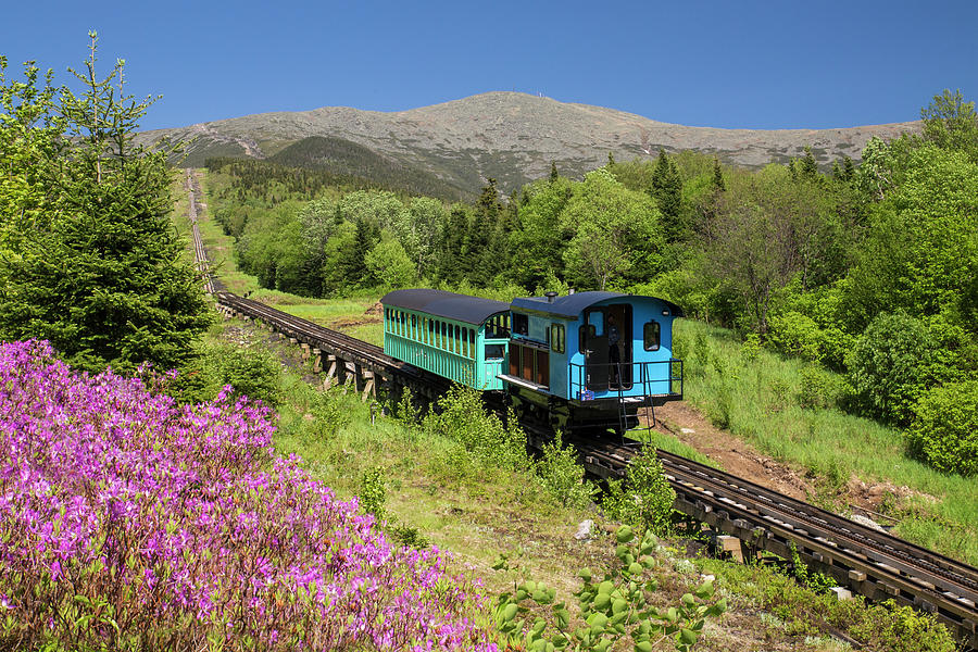 Cog Railroad Springtime Photograph by White Mountain Images