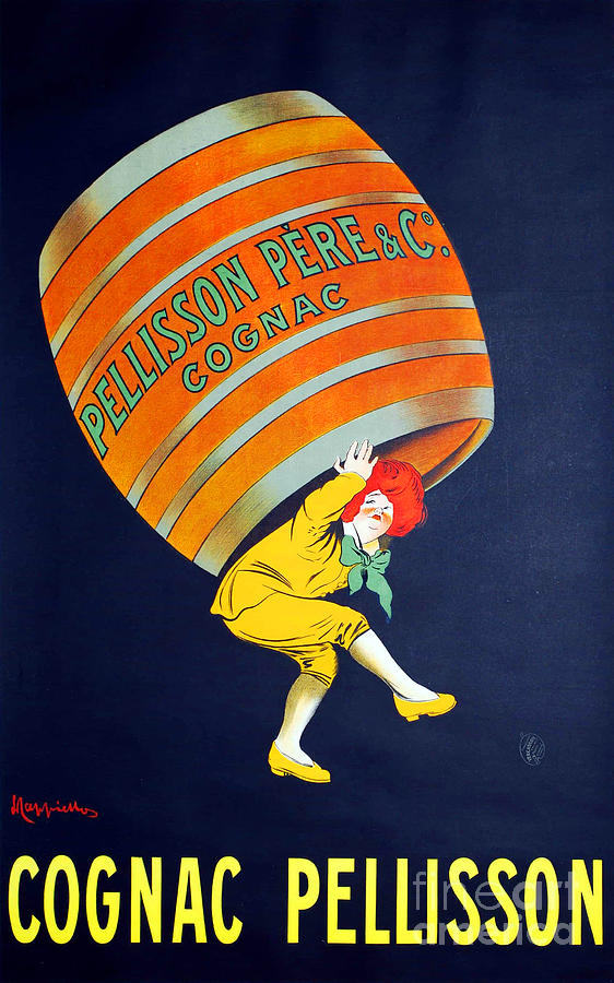 Cognac Pellisson Advertising Poster Painting by Leonetto Cappiello