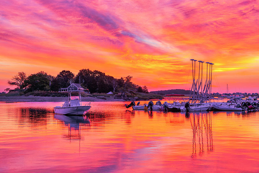 Cohasset Harbor Massachusetts Sunrise Photograph by Juergen Roth