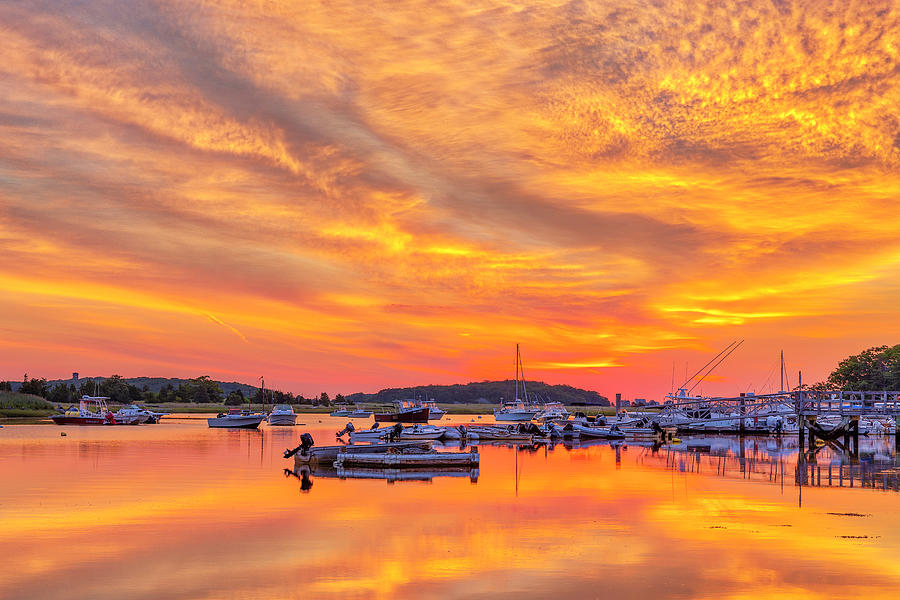 Cohasset Harbor Sunrise in New England Photograph by Juergen Roth