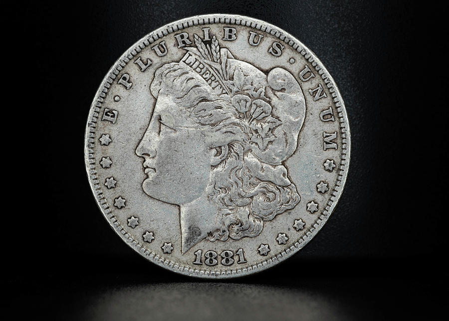 Coin Collecting - 1881 Morgan Dollar Face Side Photograph by Amelia Pearn