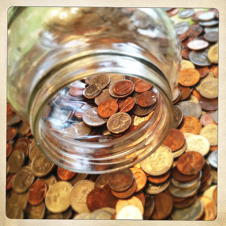 Coin jar Photograph by Blackwaterimages