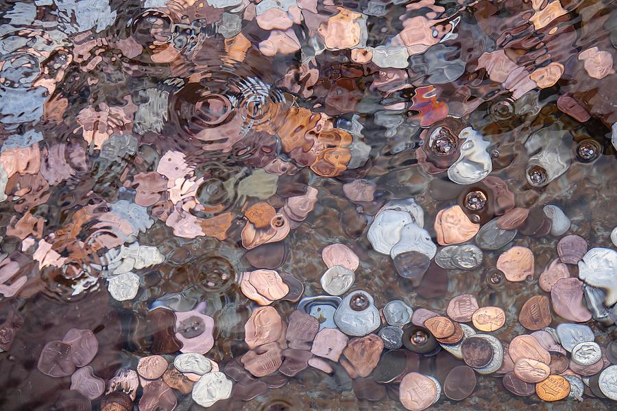 Coins in a Wishing Well Photograph by Patricia Marroquin