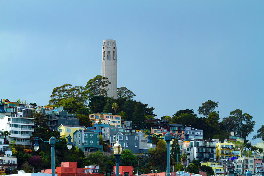 Architecture Photograph - Coit Tower on Telegraph Hill by Bonnie Follett