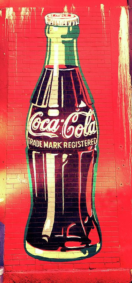 Coke Bottle Grafitti  Photograph by Kathy Barney