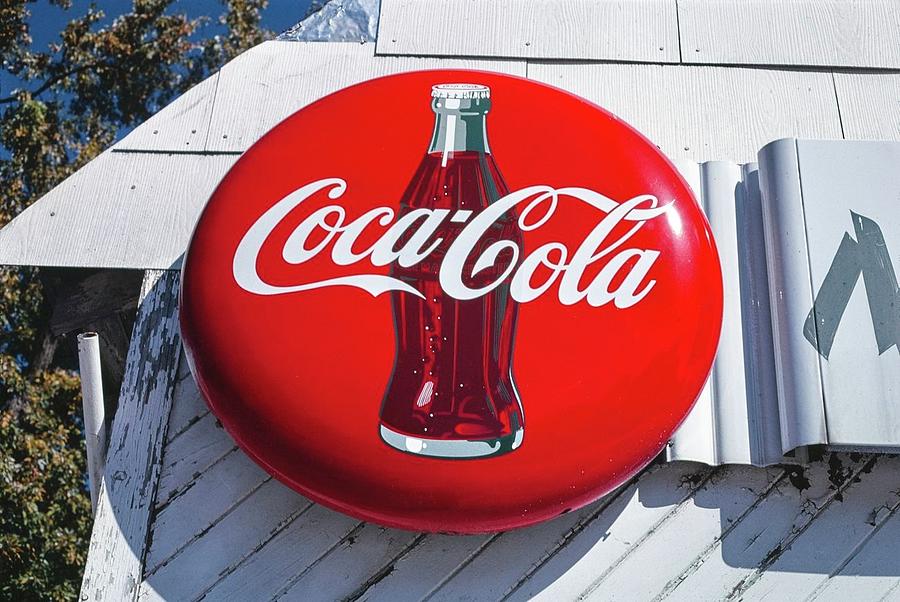 Coke Disc Todd's Cafe sign Dakota City Iowa 1987 photography in high ...