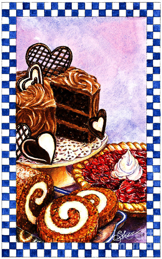 Cake Painting - Coking - Baking by Sher Sester Ferguson