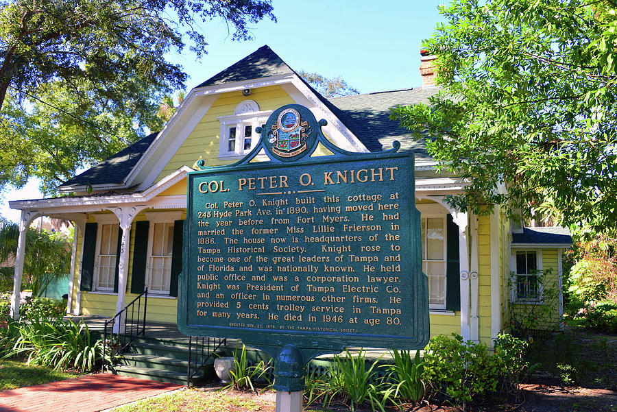 Col. Peter O. Knight home Photograph by David Lee Thompson