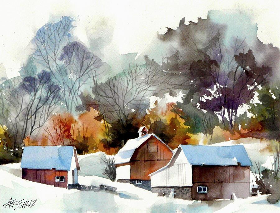 Cold Color Painting by Art Scholz | Fine Art America