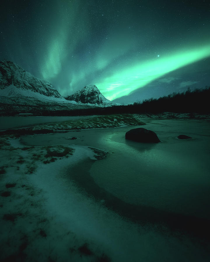 Winter Photograph - Cold, Dark and Moody by Tor-Ivar Naess