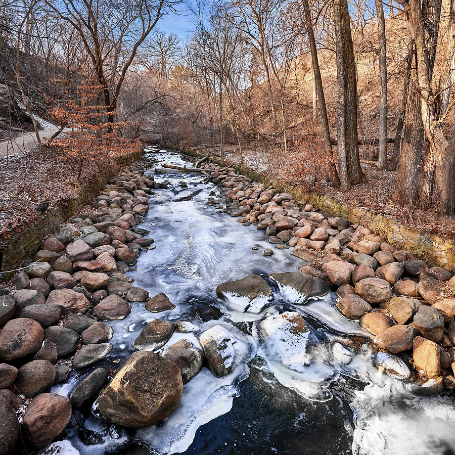 Cold December Creek Photograph by Jim Hughes