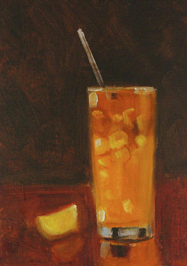 Cold Drink Painting by Nancy Merkle