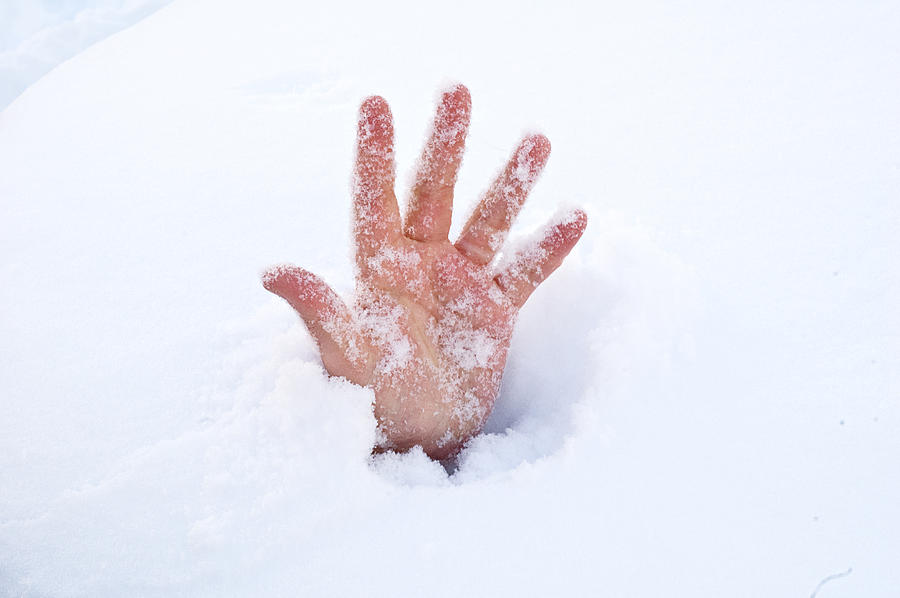 Cold hand Photograph by Darren Boucher