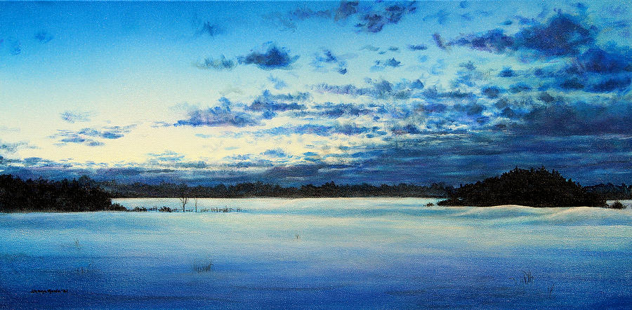 Cold Morning Glow Painting by Shana Rowe Jackson
