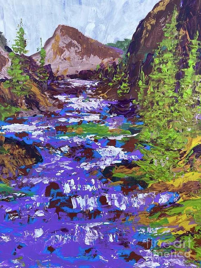 Cold Mountain Stream Painting by Patrick Grills